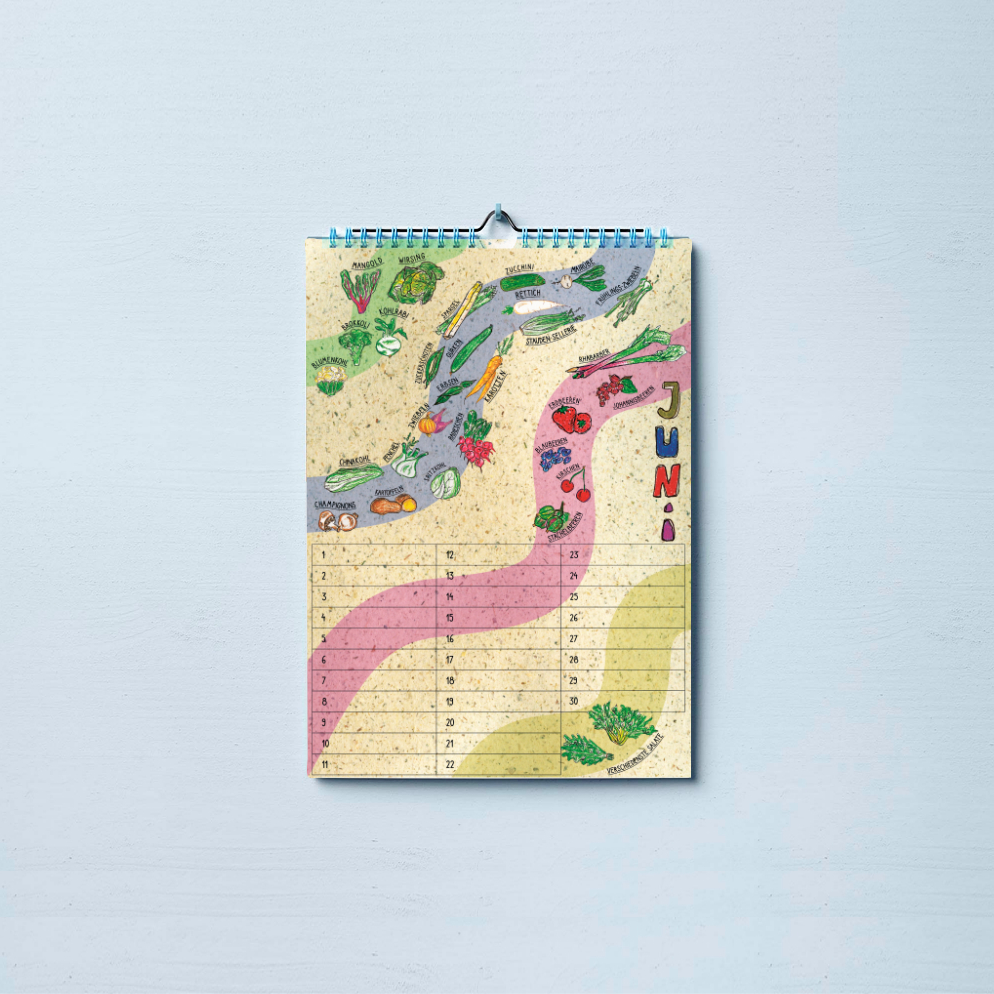 Mock Up Saisonkalender