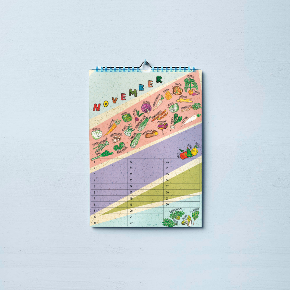 Mock Up Saisonkalender